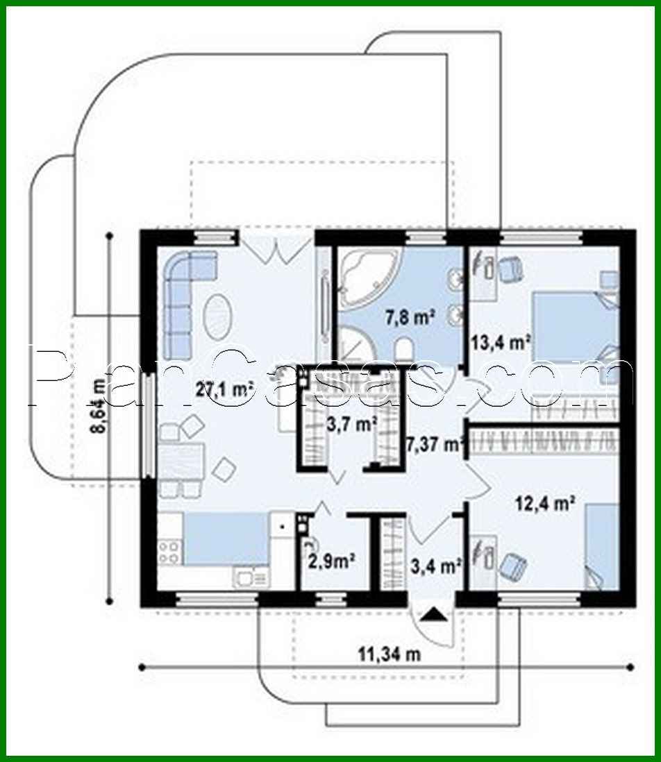 Visualization gallery - The project of a modern one-story private cottage