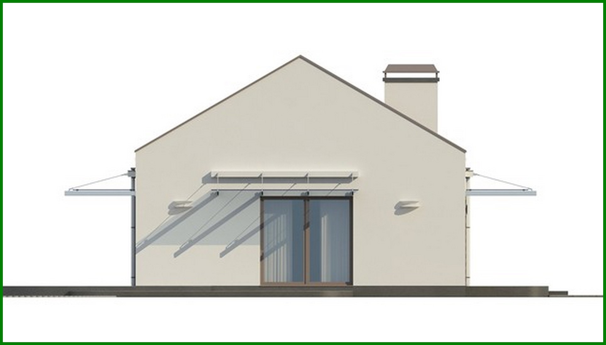 Visualization gallery - The project of a modern one-story private cottage