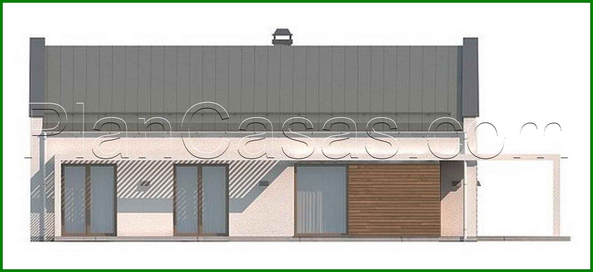 Visualization gallery - Project of a small modern one-story house