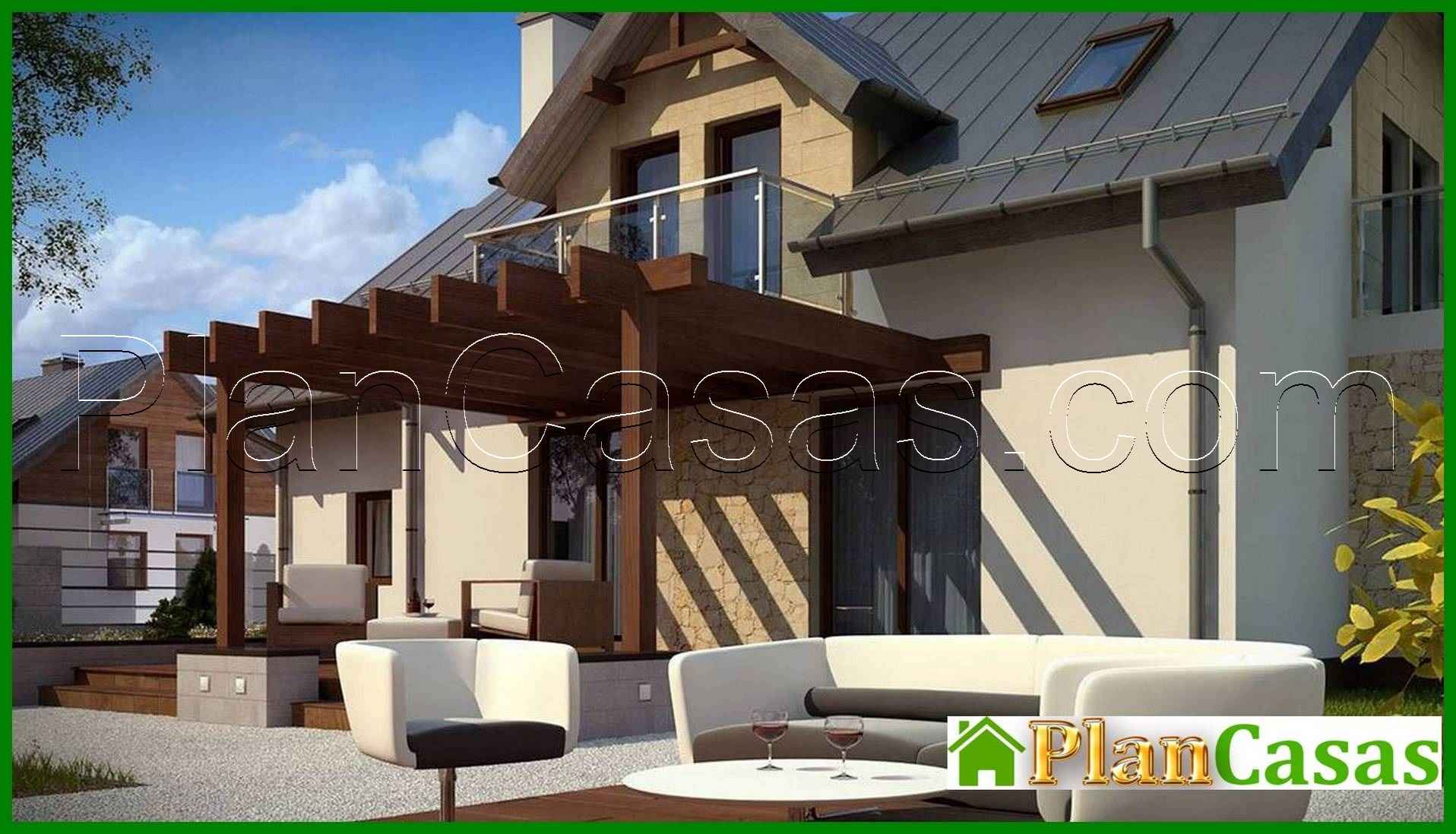 Visualization gallery - Design of a modern five-bedroom house with a garage