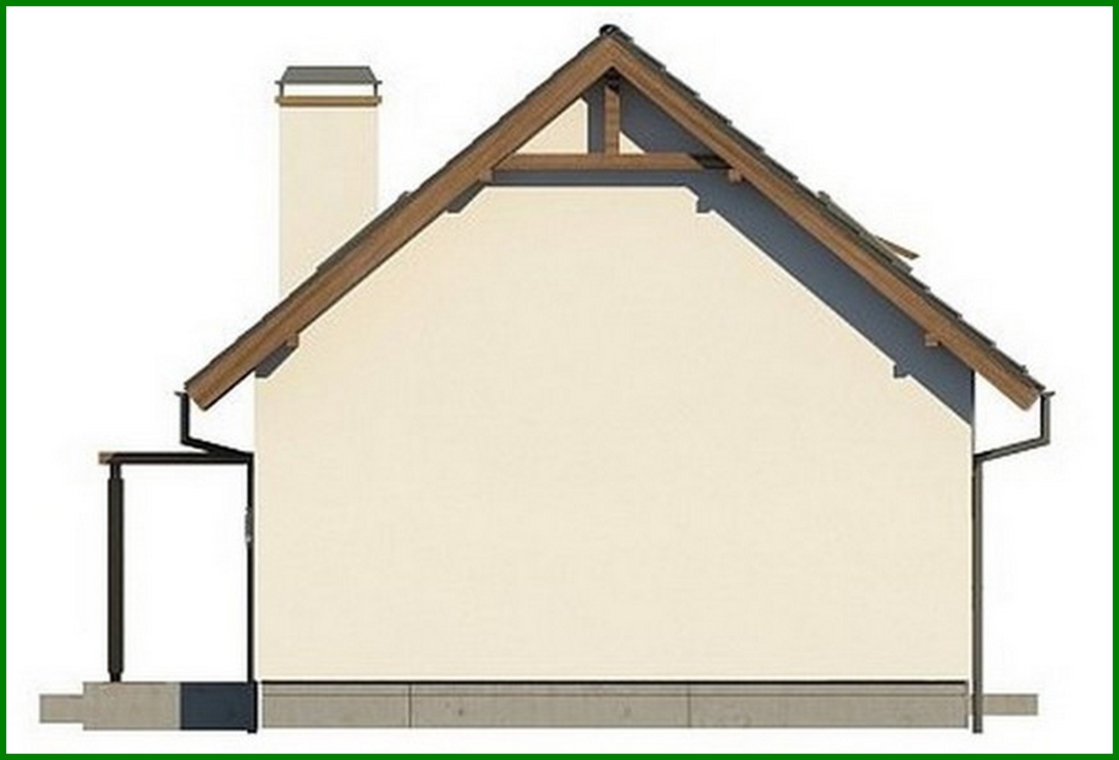 Visualization gallery - The project of an energy-saving house with an attic