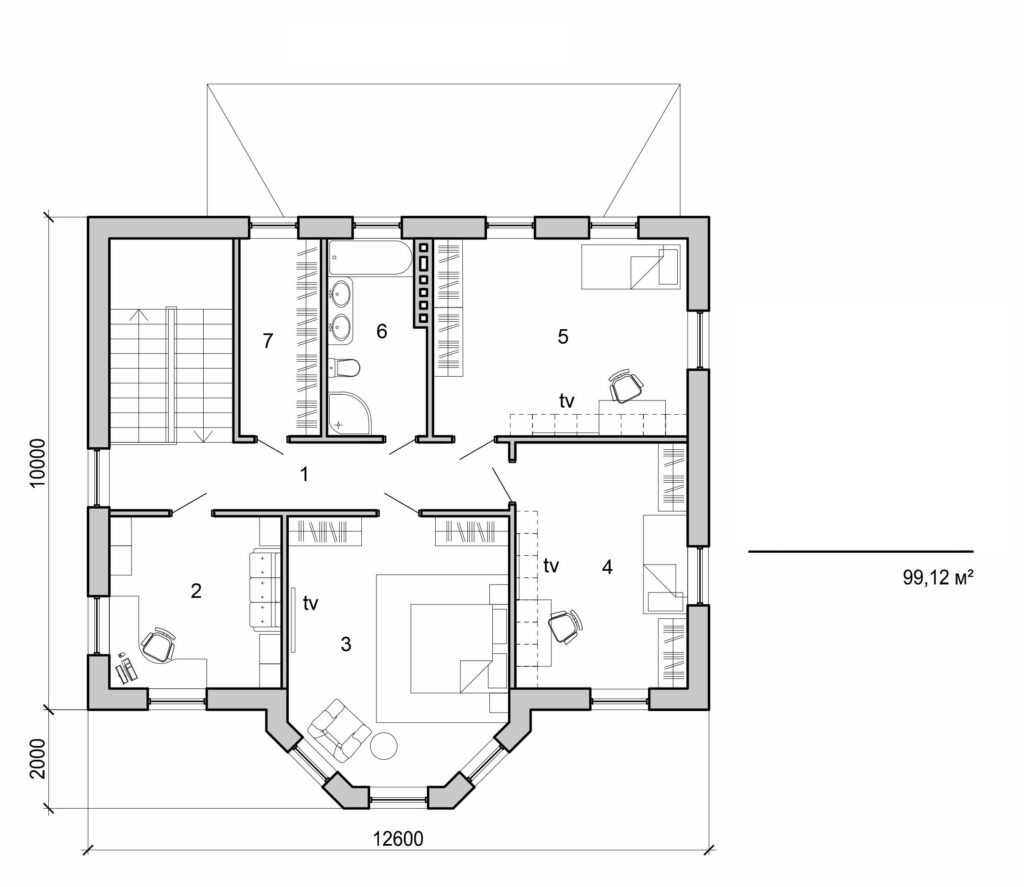 Visualization gallery - Two storey cottage