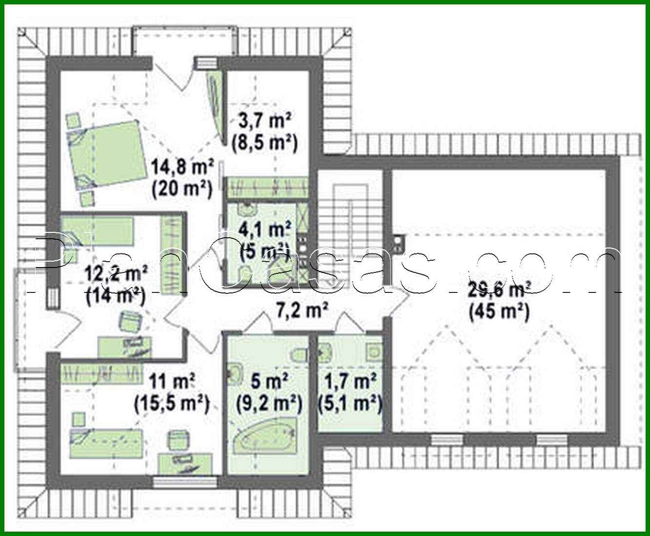 Visualization gallery - House project with interesting windows and a garage for two cars