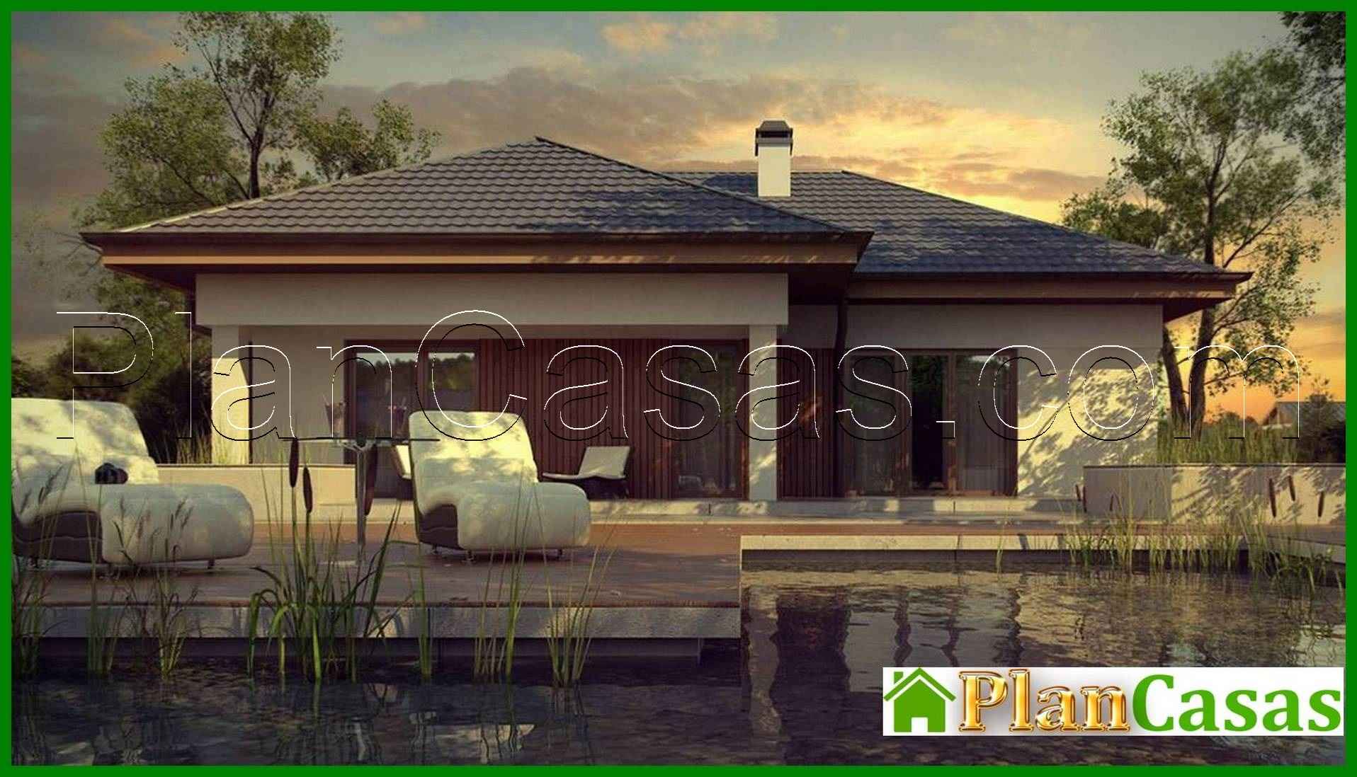 Visualization gallery - Project of a stylish practical one-story house