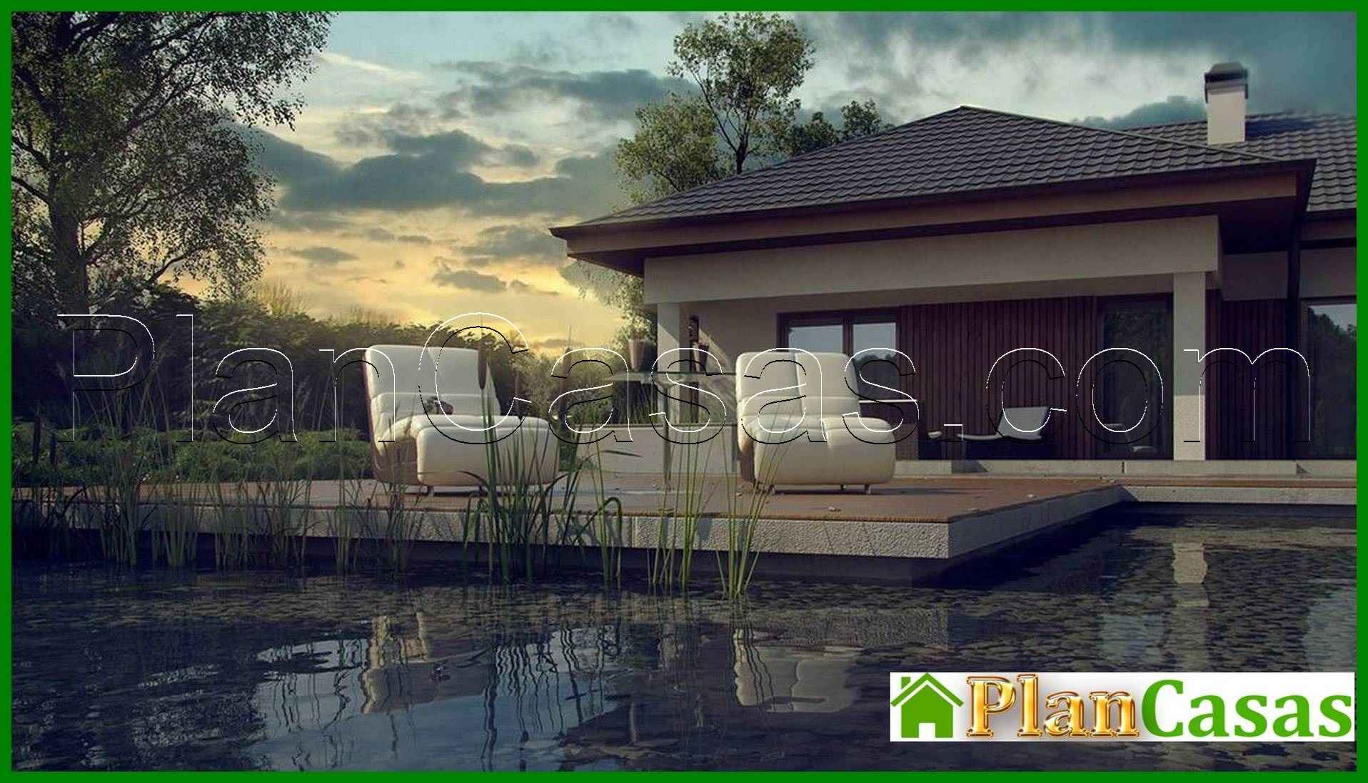 Visualization gallery - Project of a stylish practical one-story house