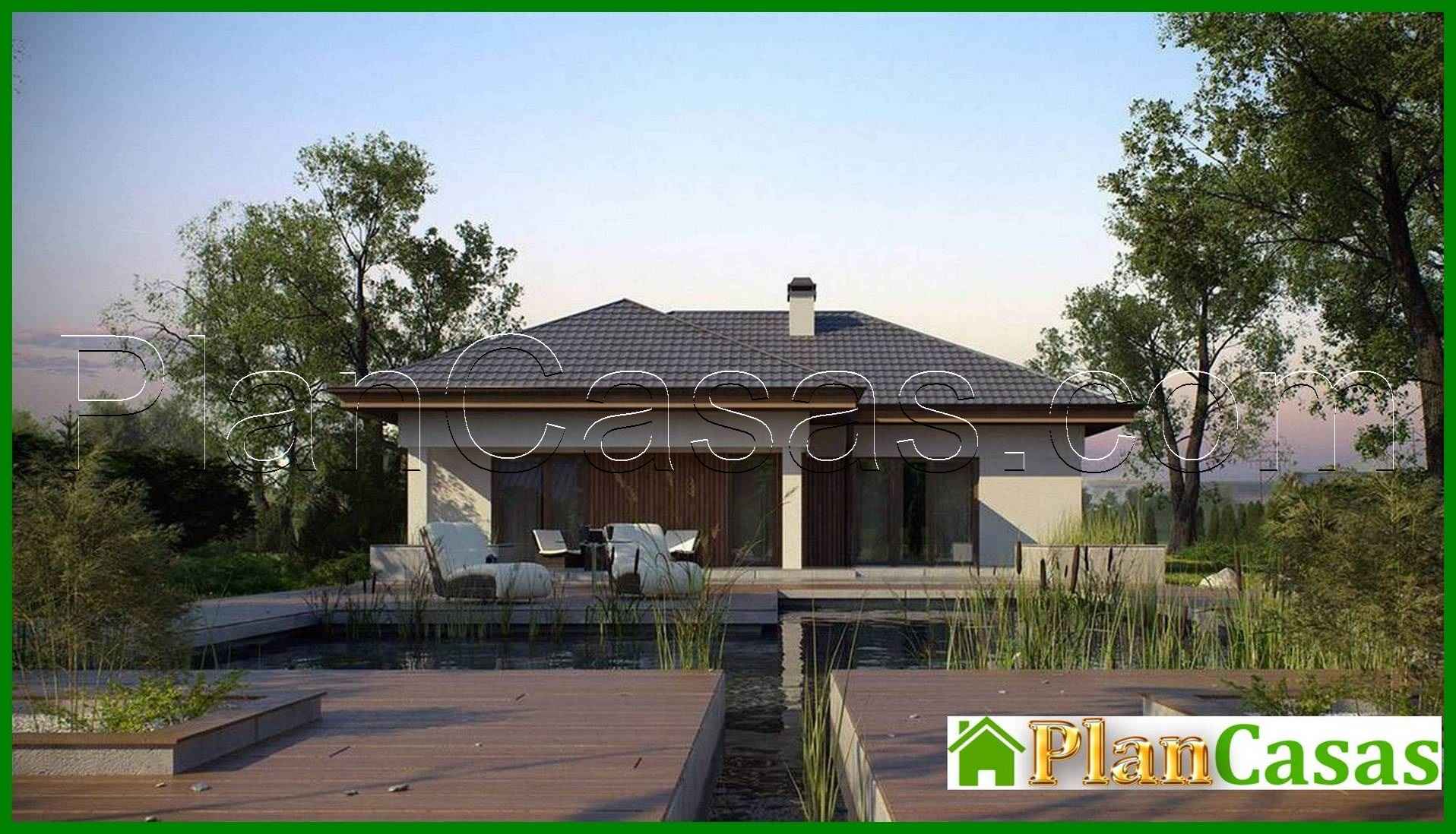 Visualization gallery - Project of a stylish practical one-story house