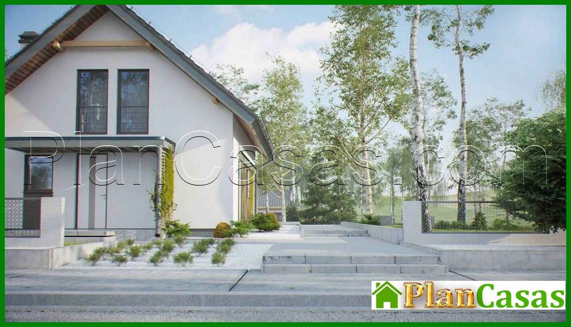 Visualization gallery - The project of a narrow house with an attic in a traditional style