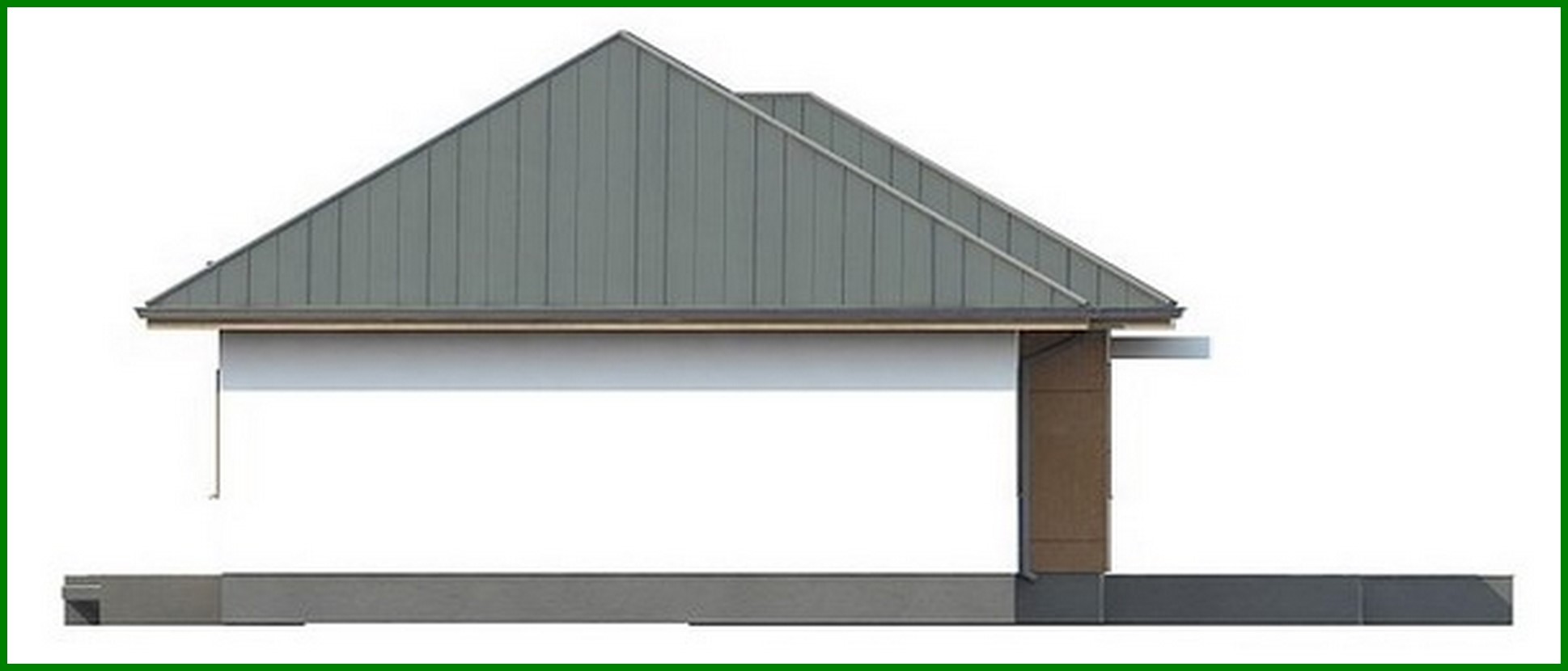 Visualization gallery - The project of a classic one-story house