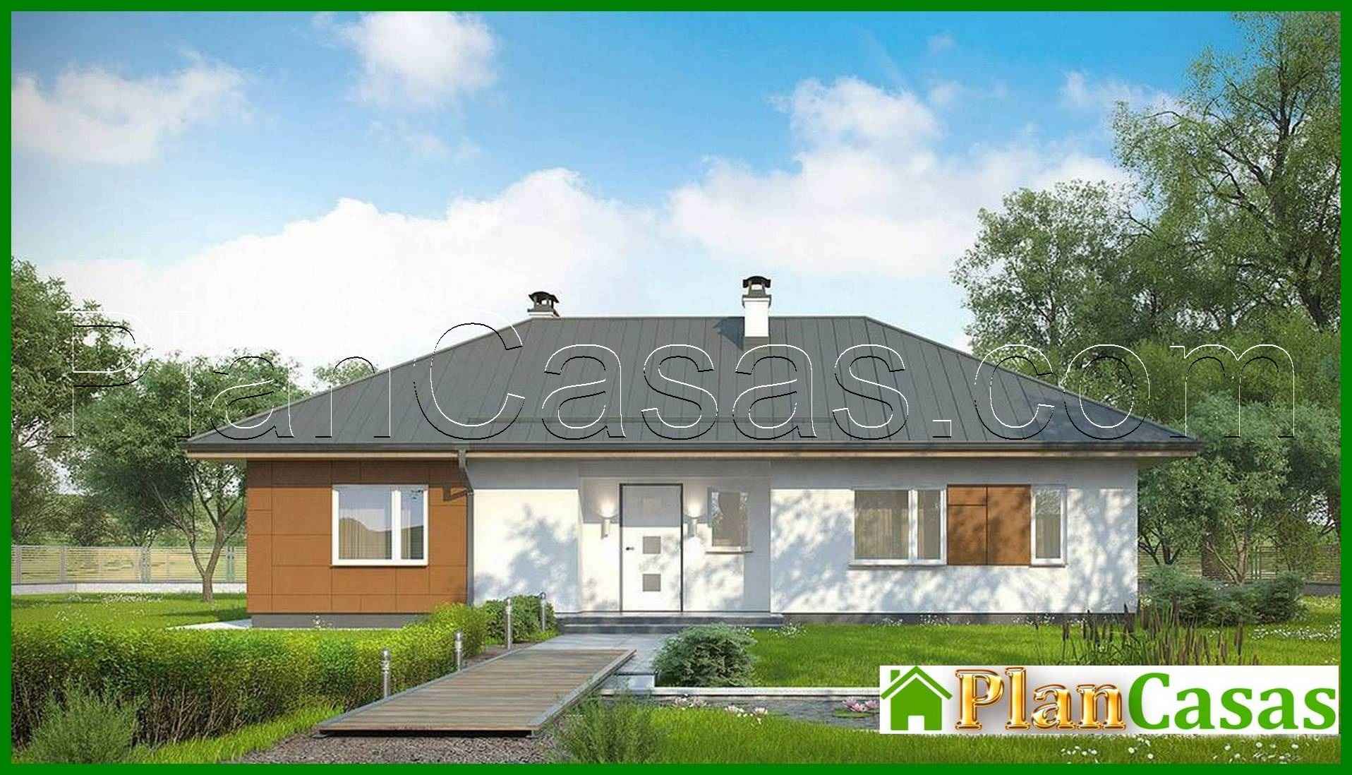 Visualization gallery - The project of a classic one-story house