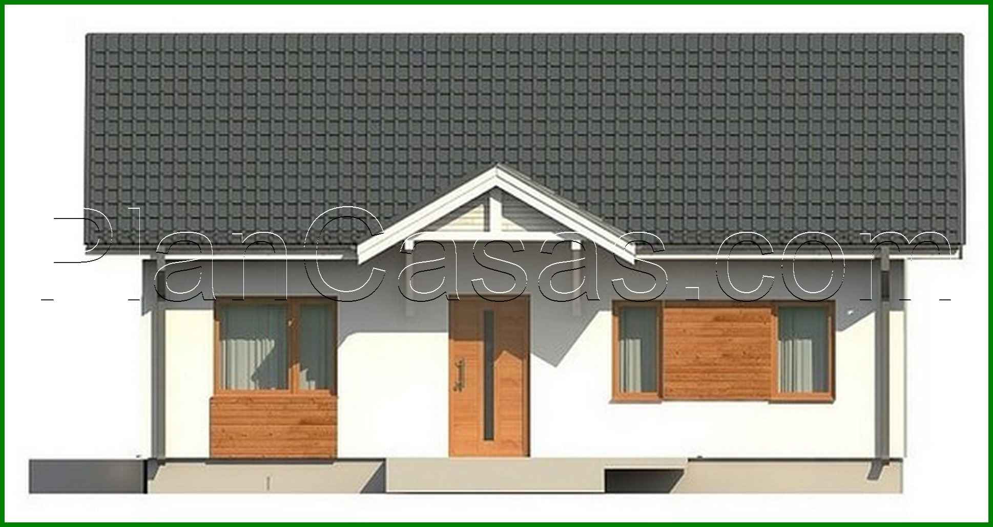 Visualization gallery - The project of a one-story house in a classic style