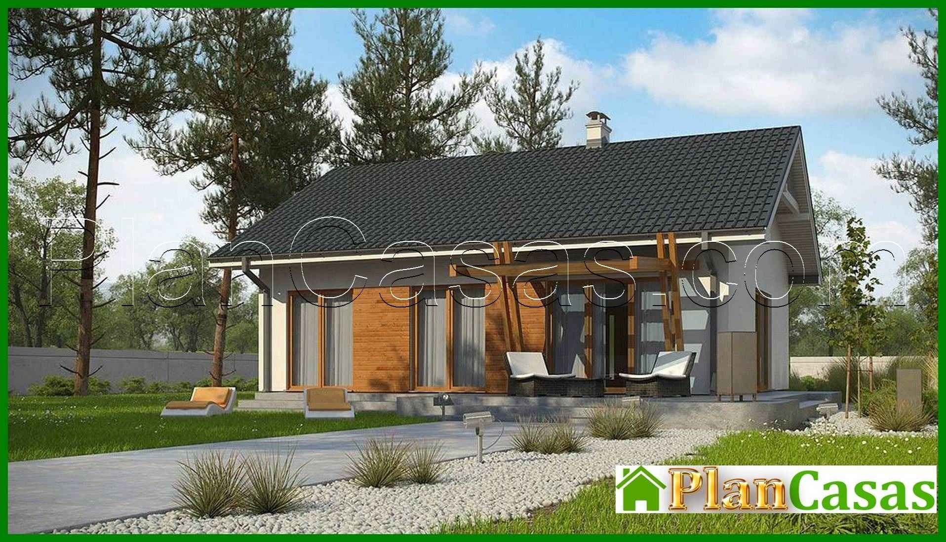 Visualization gallery - The project of a one-story house in a classic style