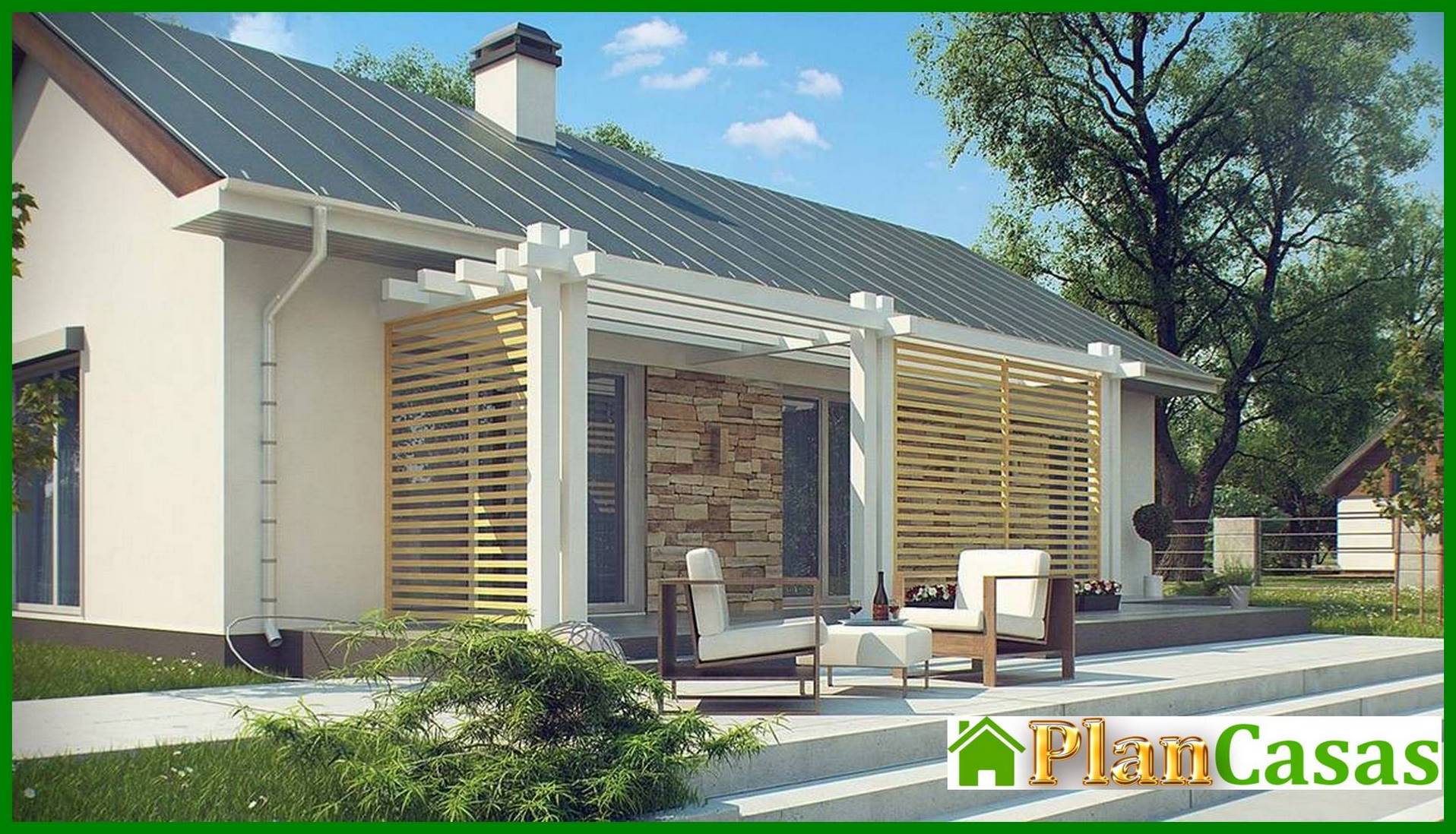 Visualization gallery - Simple elegant one-story house project