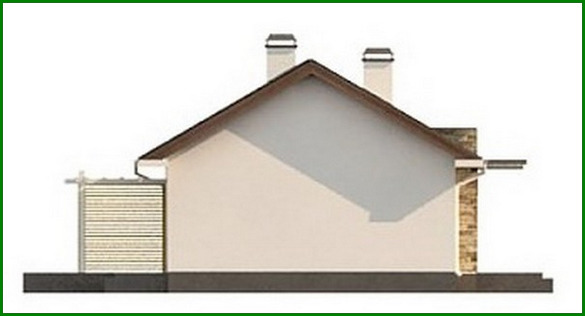 Visualization gallery - Simple elegant one-story house project