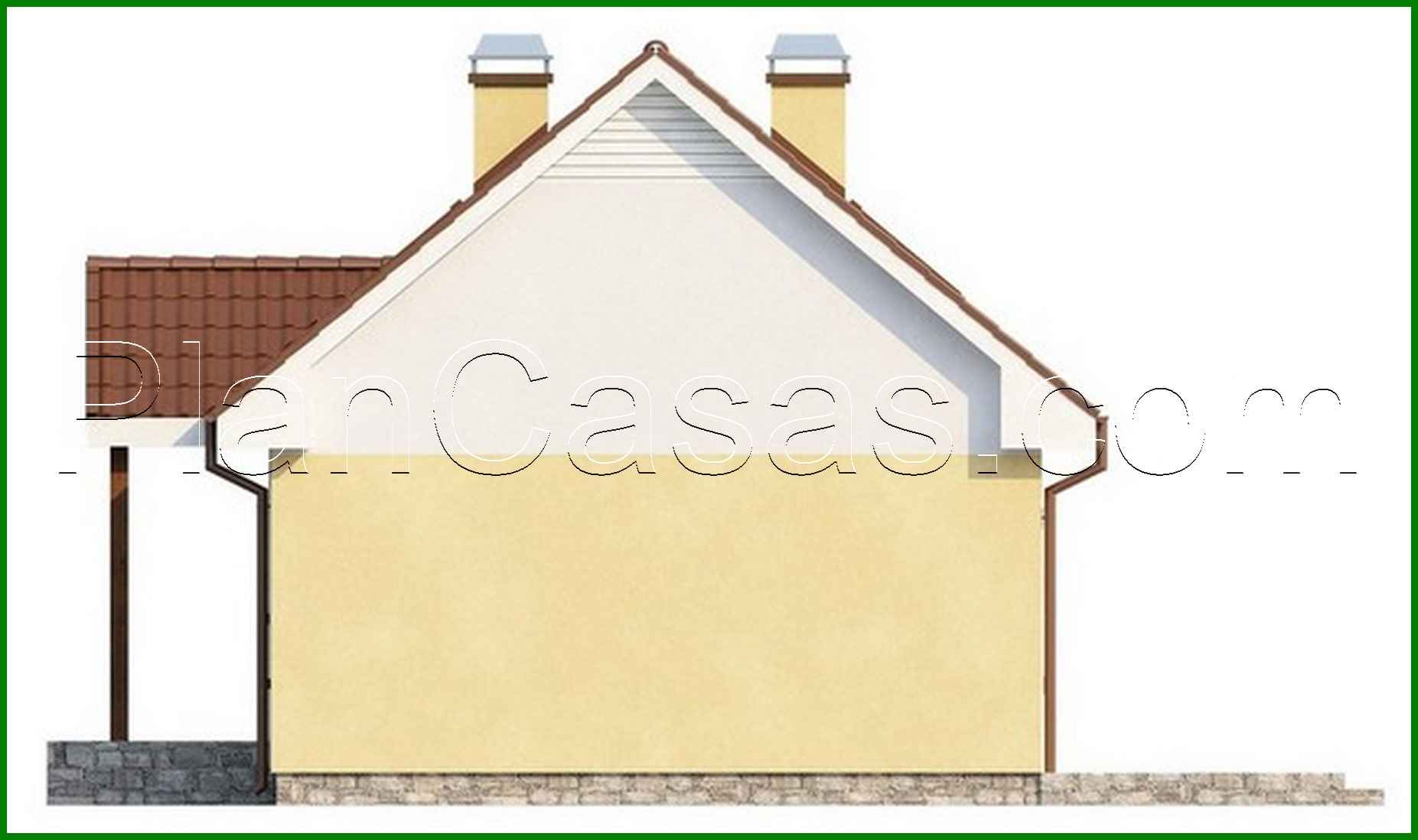 Visualization gallery - The project of a classic house with a gable roof