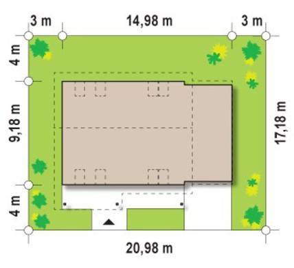 Visualization gallery - The project of a bright house with a large terrace on the second floor