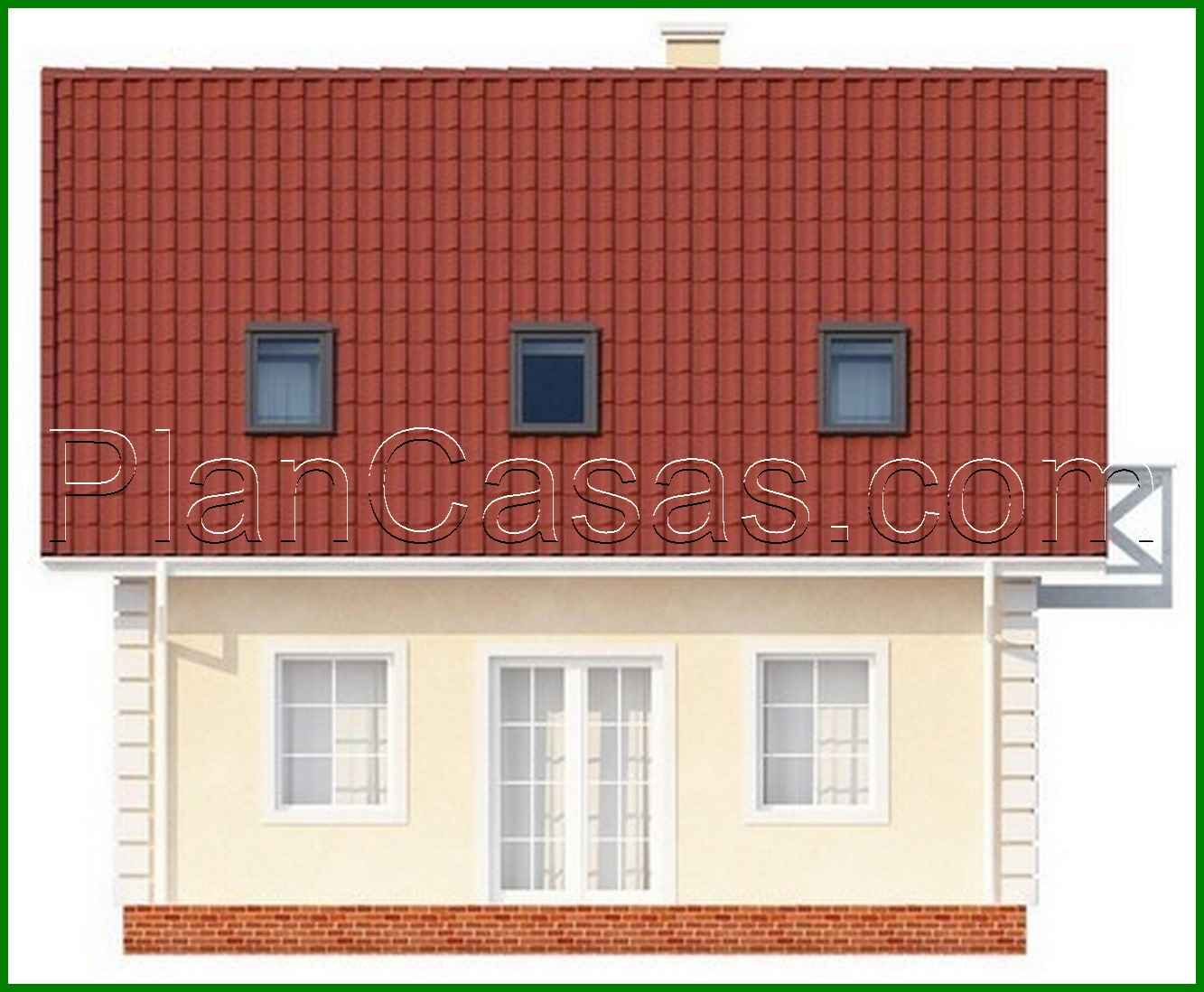 Visualization gallery - The project of a neat classic-style house with a gable roof