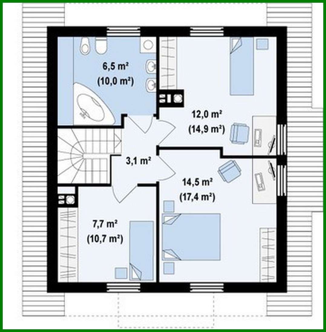 Visualization gallery - Project of a small house with an office on the ground floor