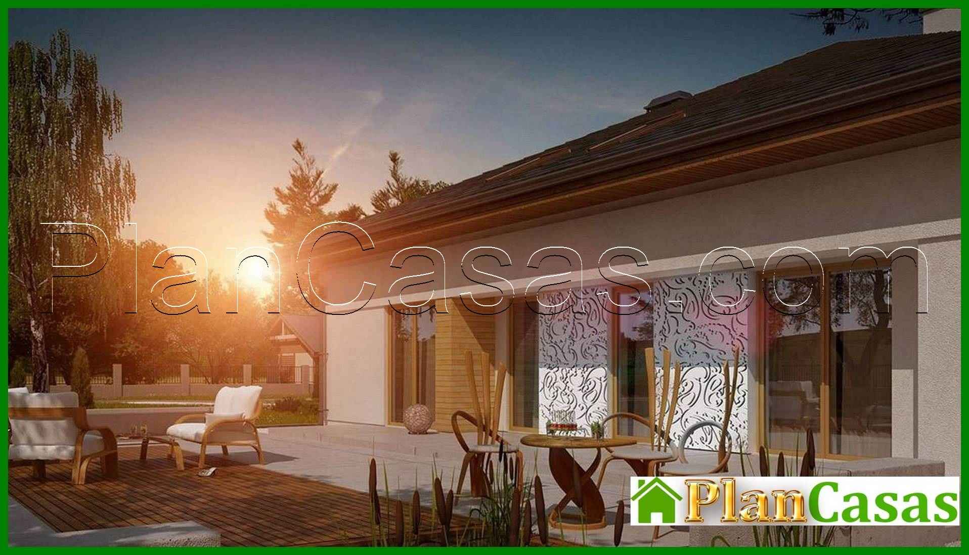 Visualization gallery - Project of a house with a sloping roof and an open attic