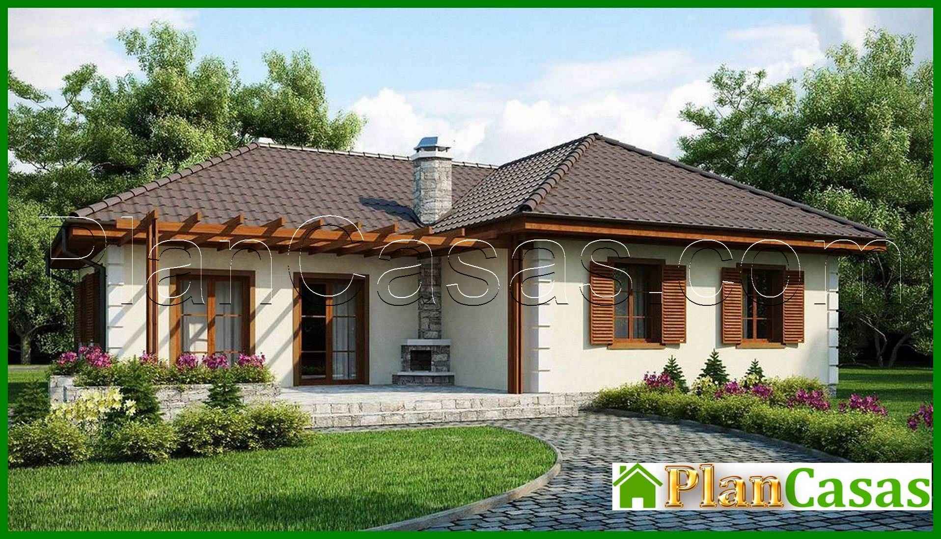 The project of a one-story house with a room for the attic house plan