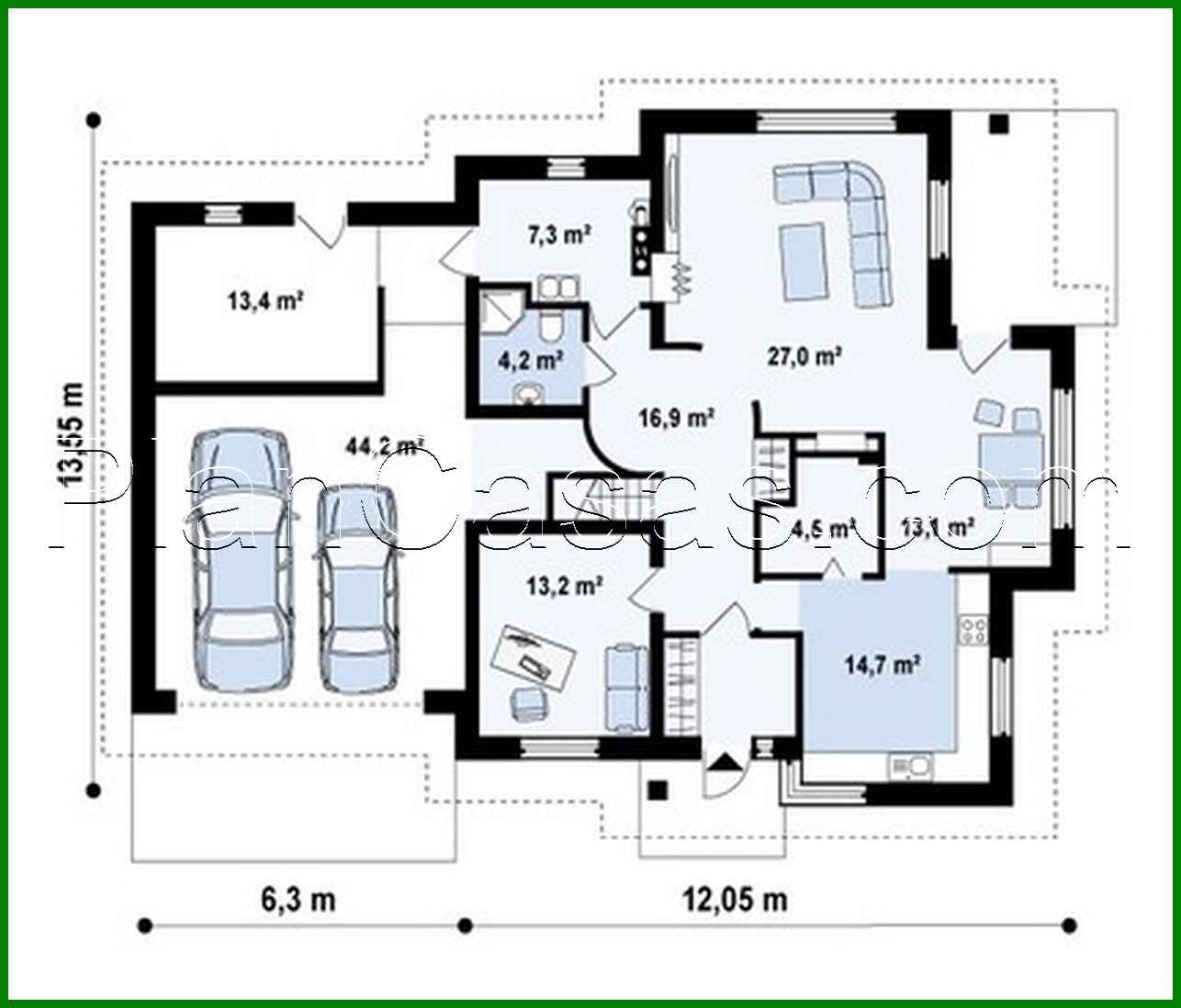 Visualization gallery - House project with an additional living room on the 2nd floor