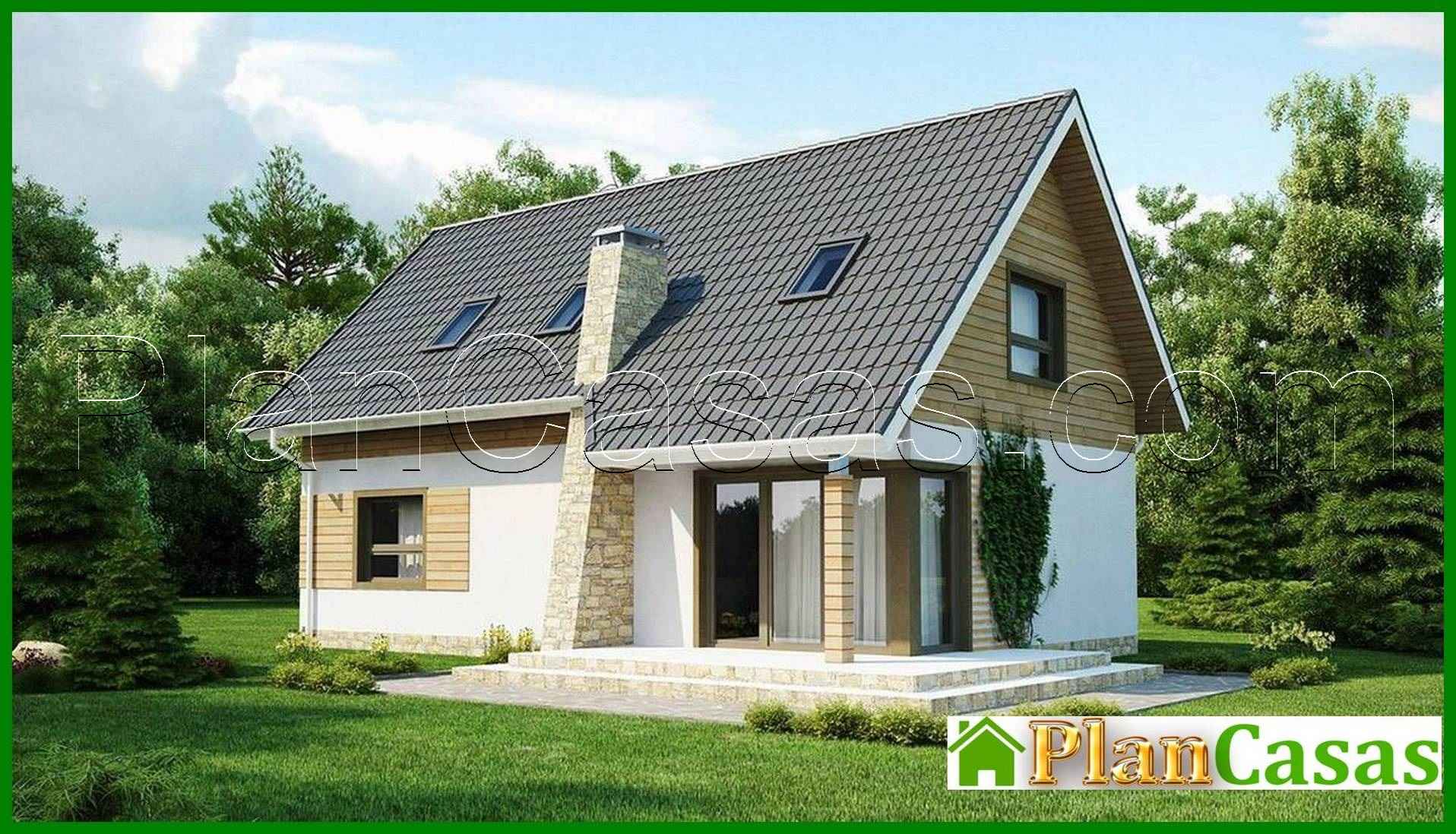 Project of a classic house with a room on the ground floor house plan