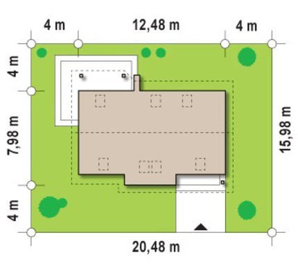 Visualization gallery - Project of a classic house with a room on the ground floor