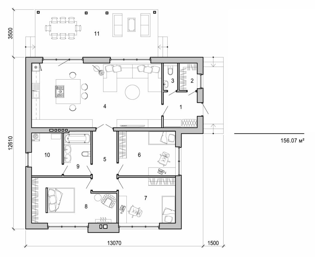 Visualization gallery - One storey house