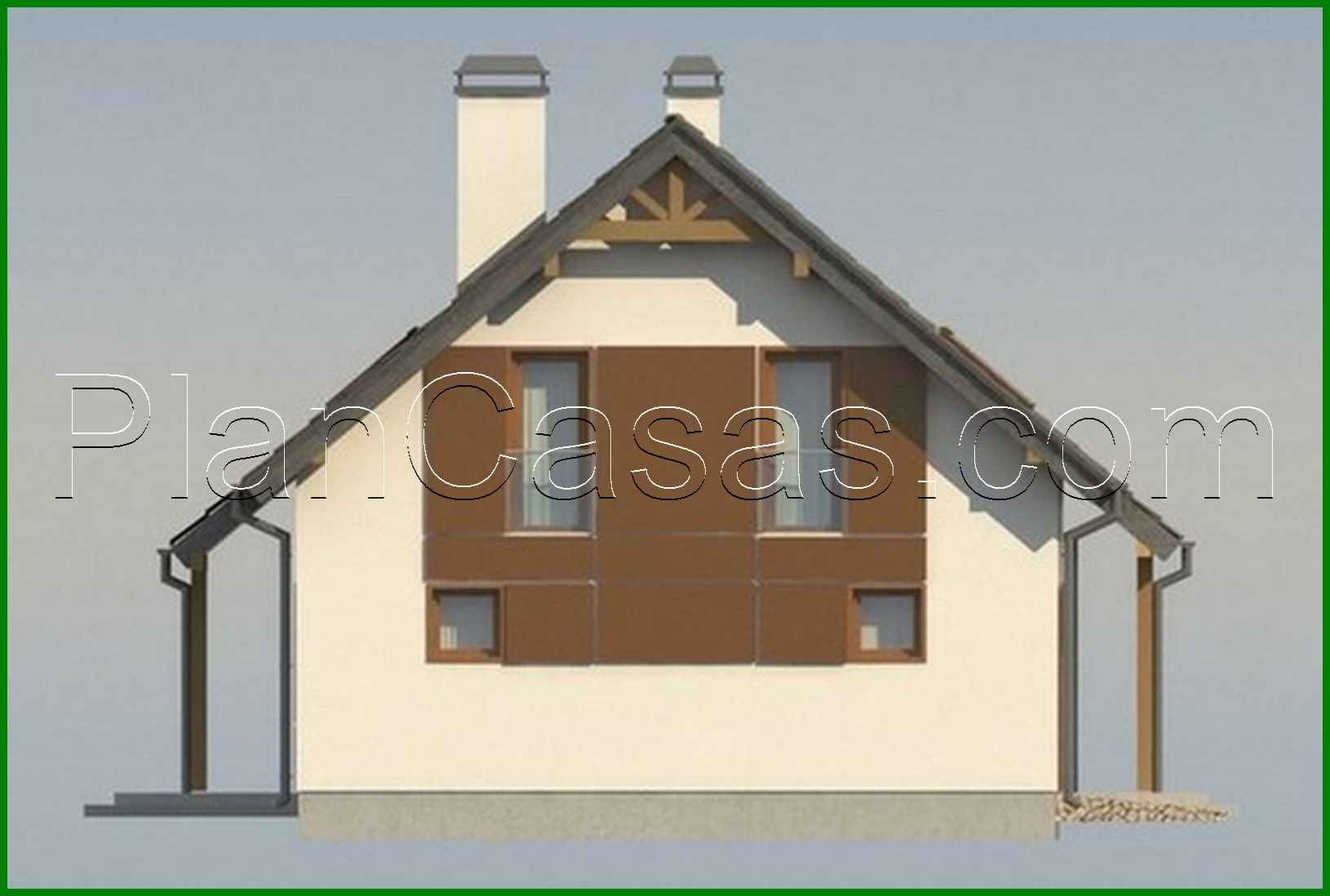 Visualization gallery - Project of a cottage with a garage