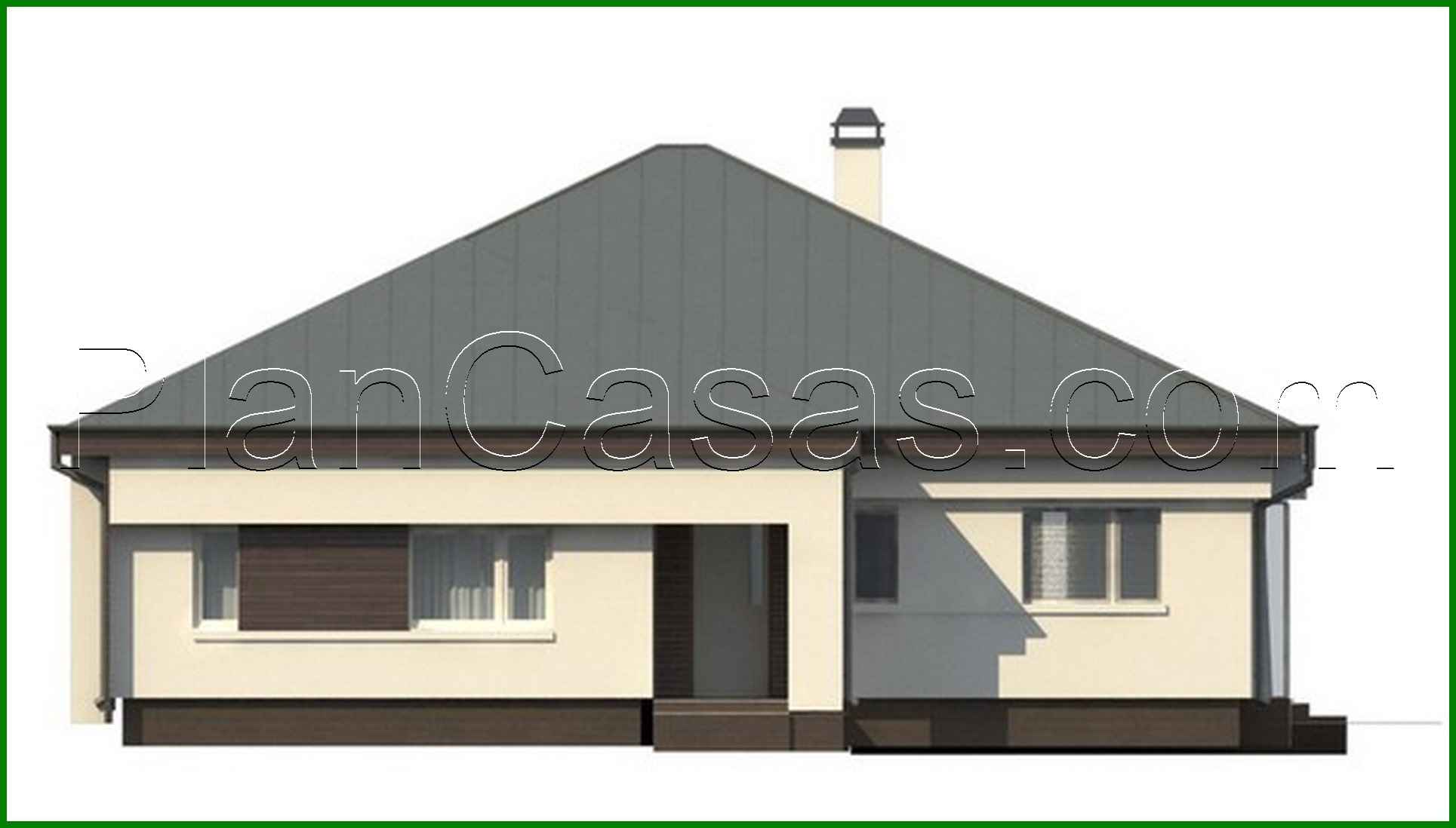 Visualization gallery - The project of a stylish, spacious modern one-story cottage