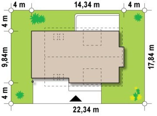 Visualization gallery - The project of a bright cozy cottage with an attic and a garage for 2 cars