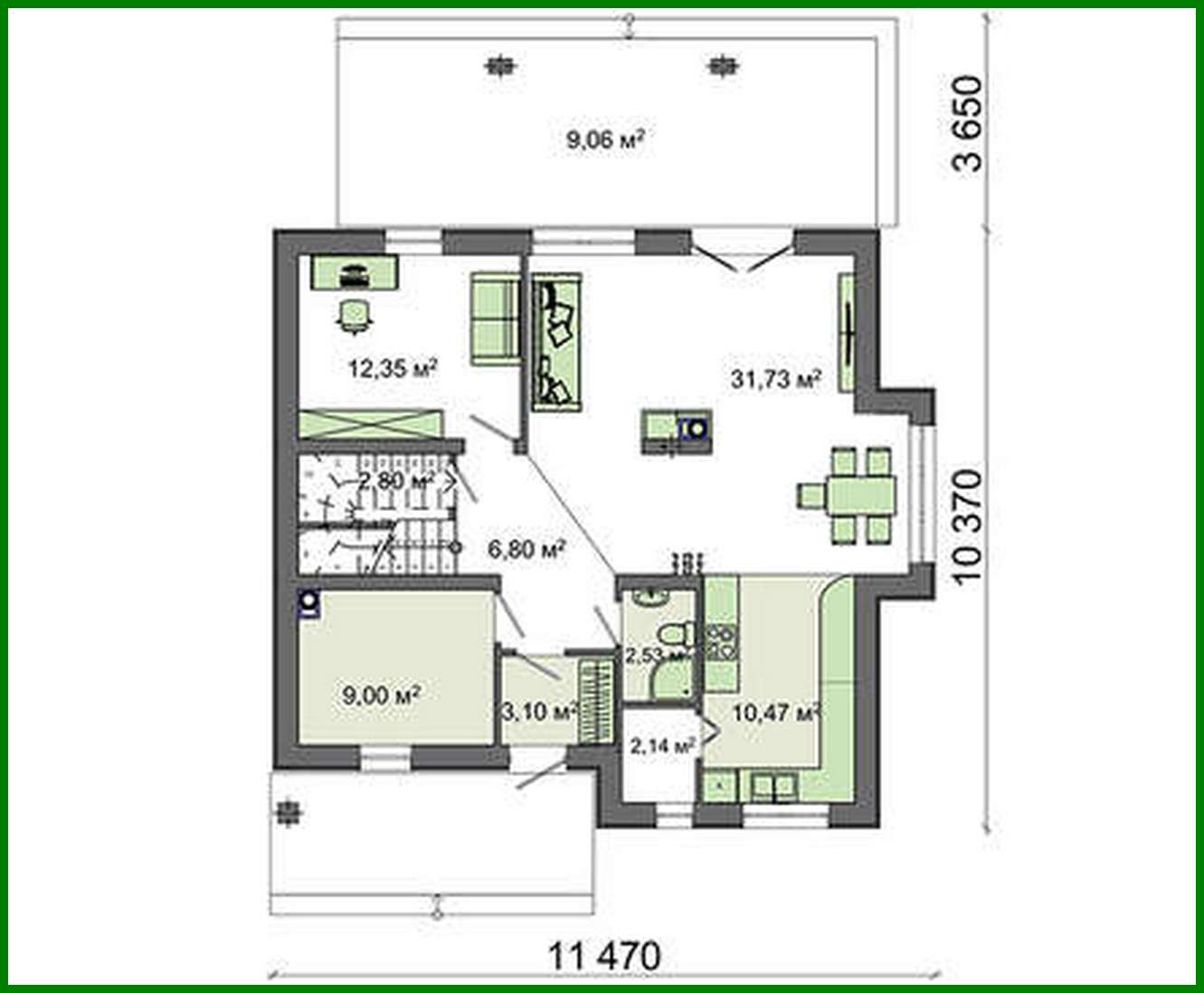 Visualization gallery - House project with a beautiful attic