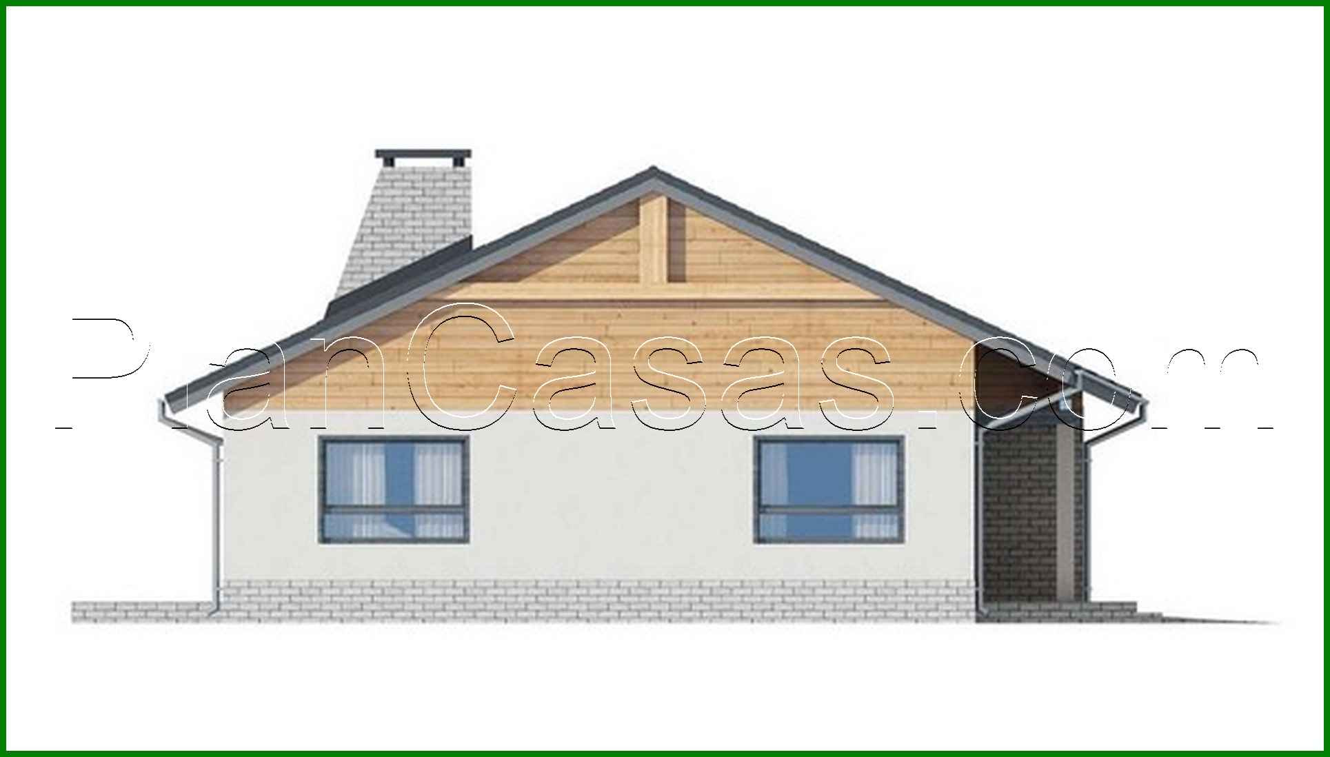 Visualization gallery - The project of a one-story classic house with a garage