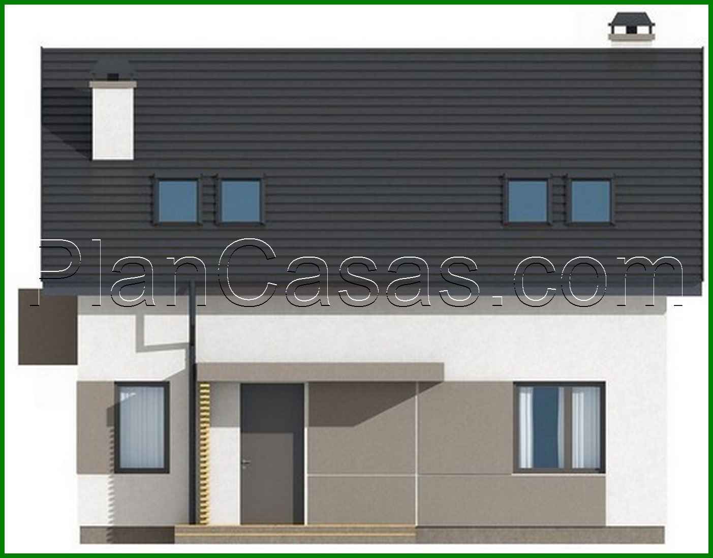 Visualization gallery - Project of a small beautiful house with an attic