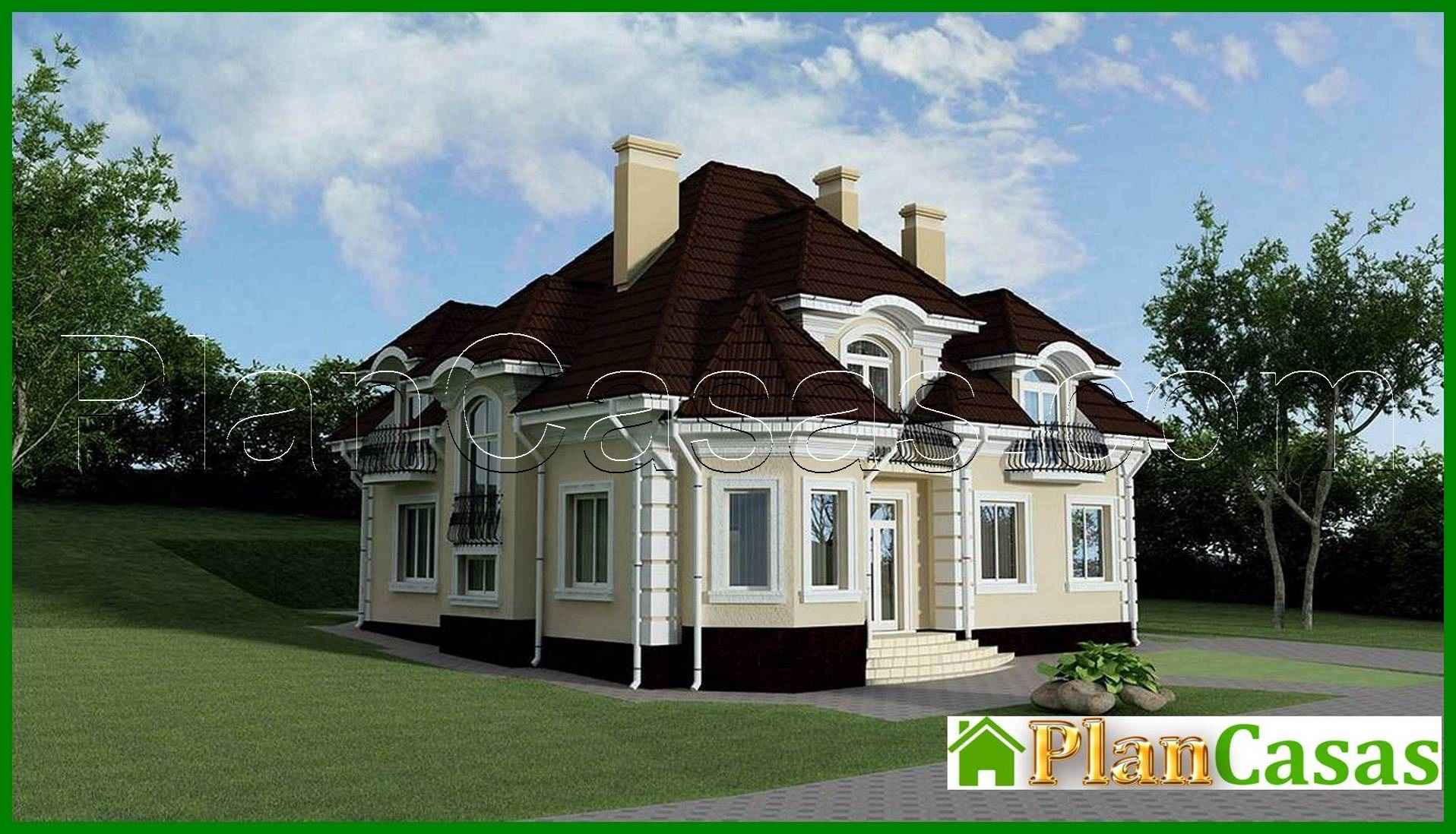 Visualization gallery - Two-story mansion with a chic staircase