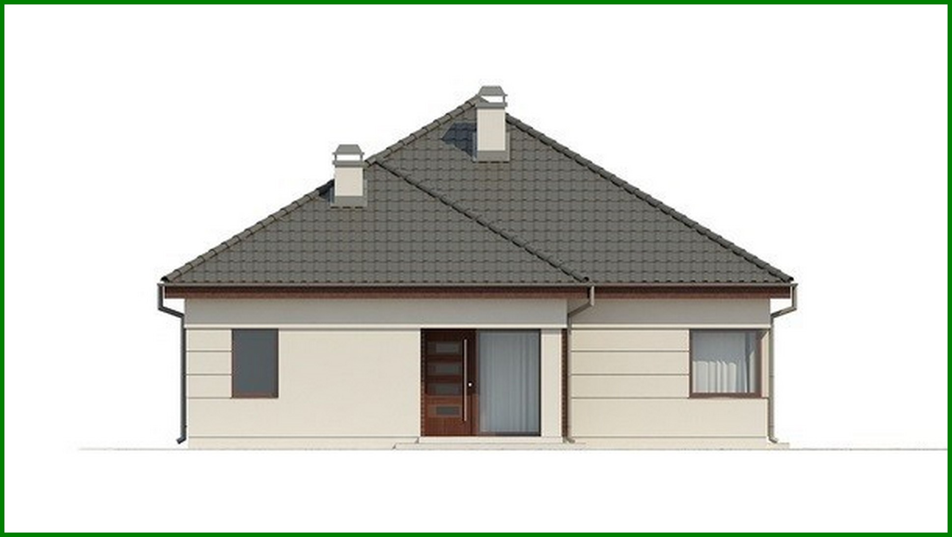 Visualization gallery - The project of a nice house on 155 square meters. m with rational division of space