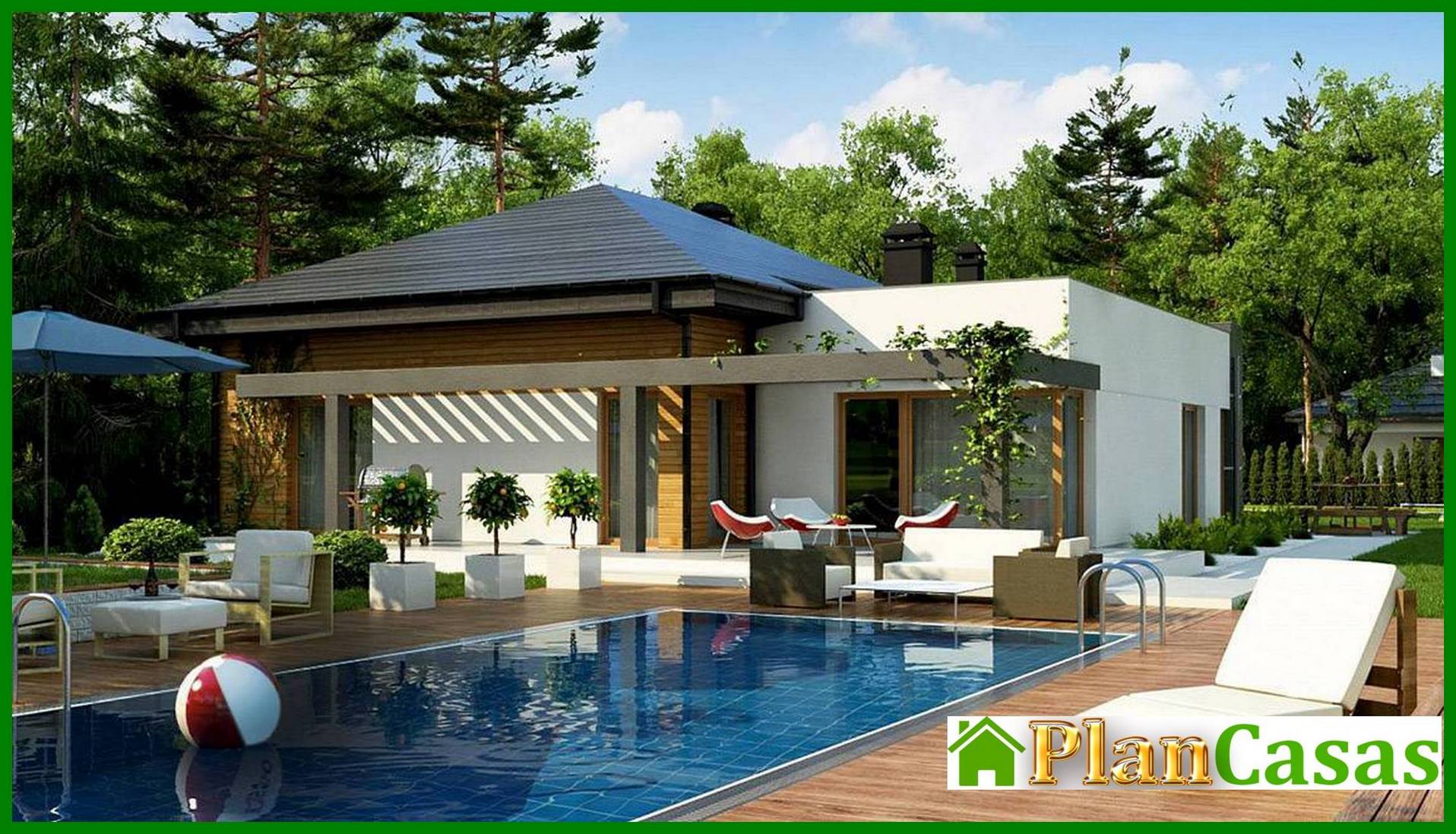 The project of a modern cottage on 165 square meters. m with a unique exterior house plan