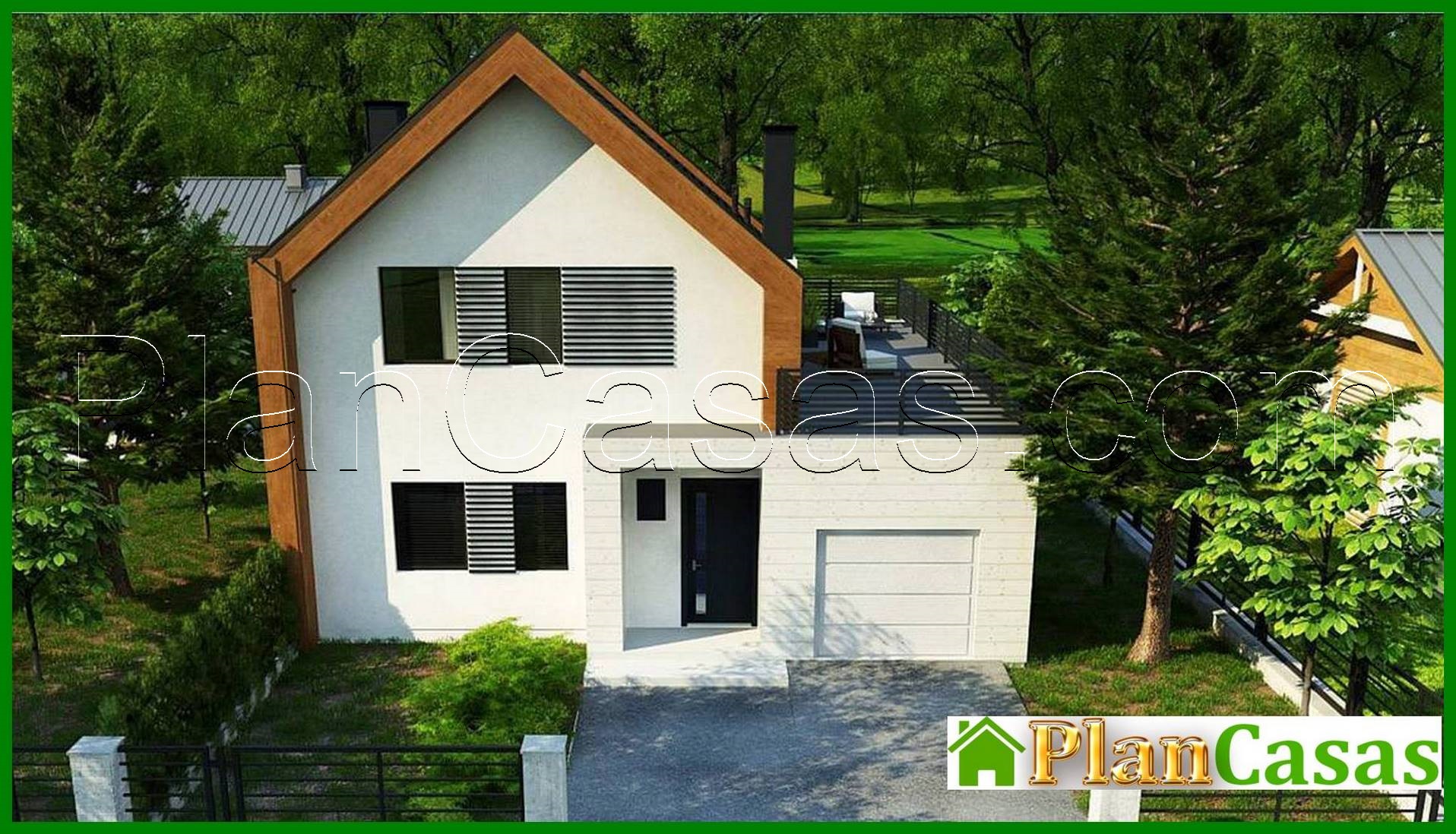 Visualization gallery - The project of a spacious cottage with an area of ​​173 square meters. m with two kitchens