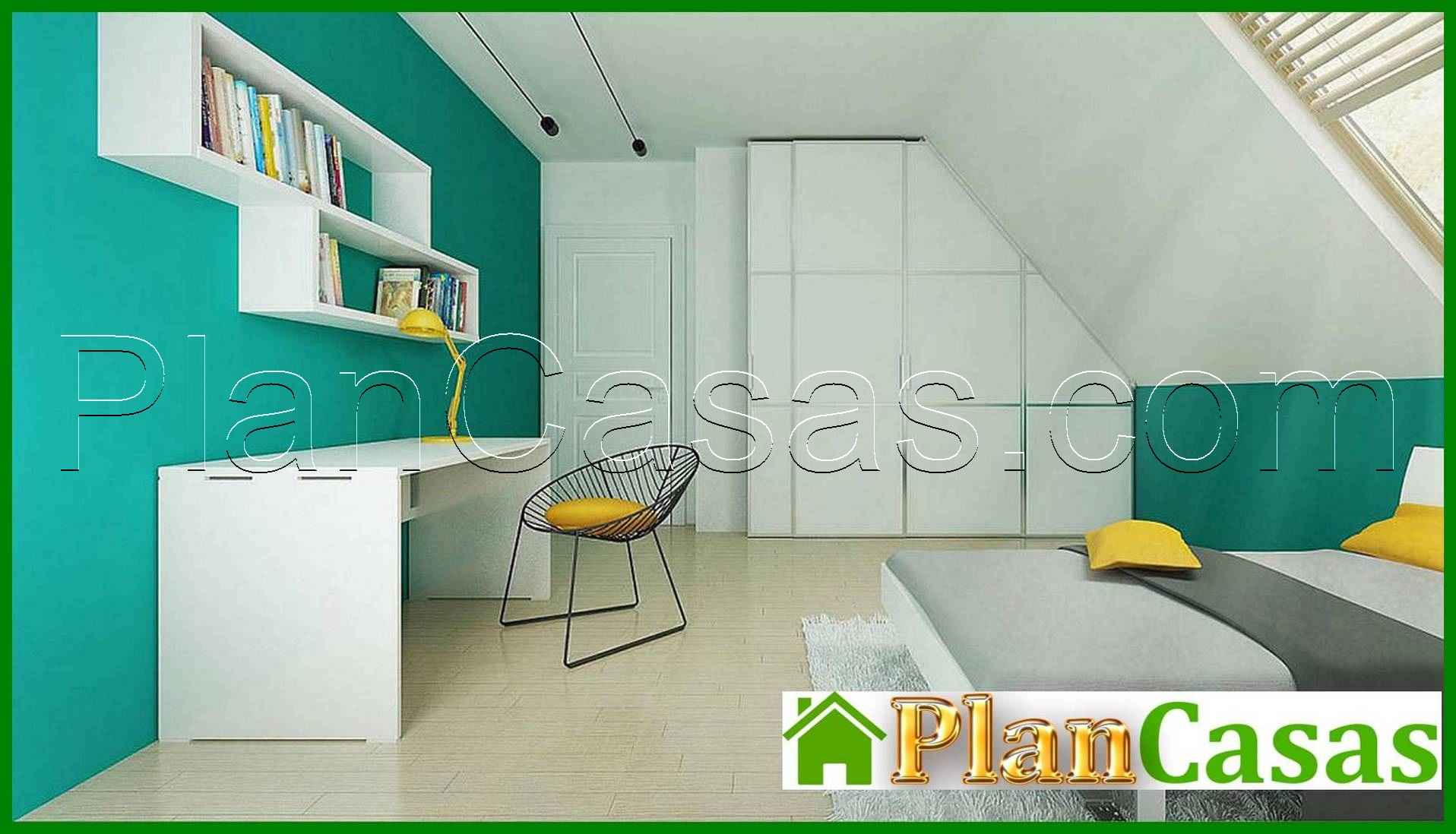 Visualization gallery - The project of a two-story house on 133 square meters m with french balconies