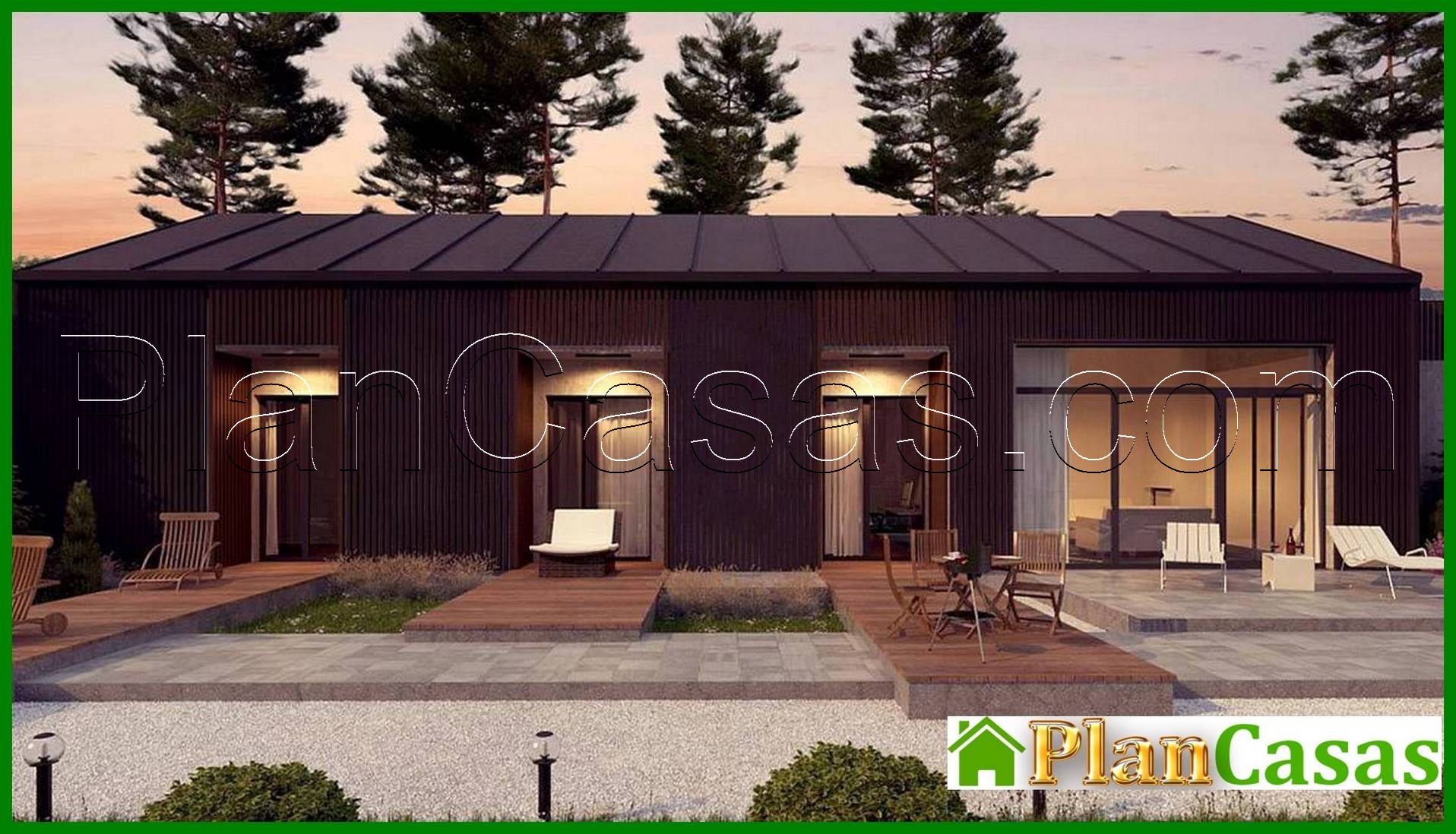 Visualization gallery - Project of the cottage with an area of ​​170 square meters. four bedroom barnhouse style