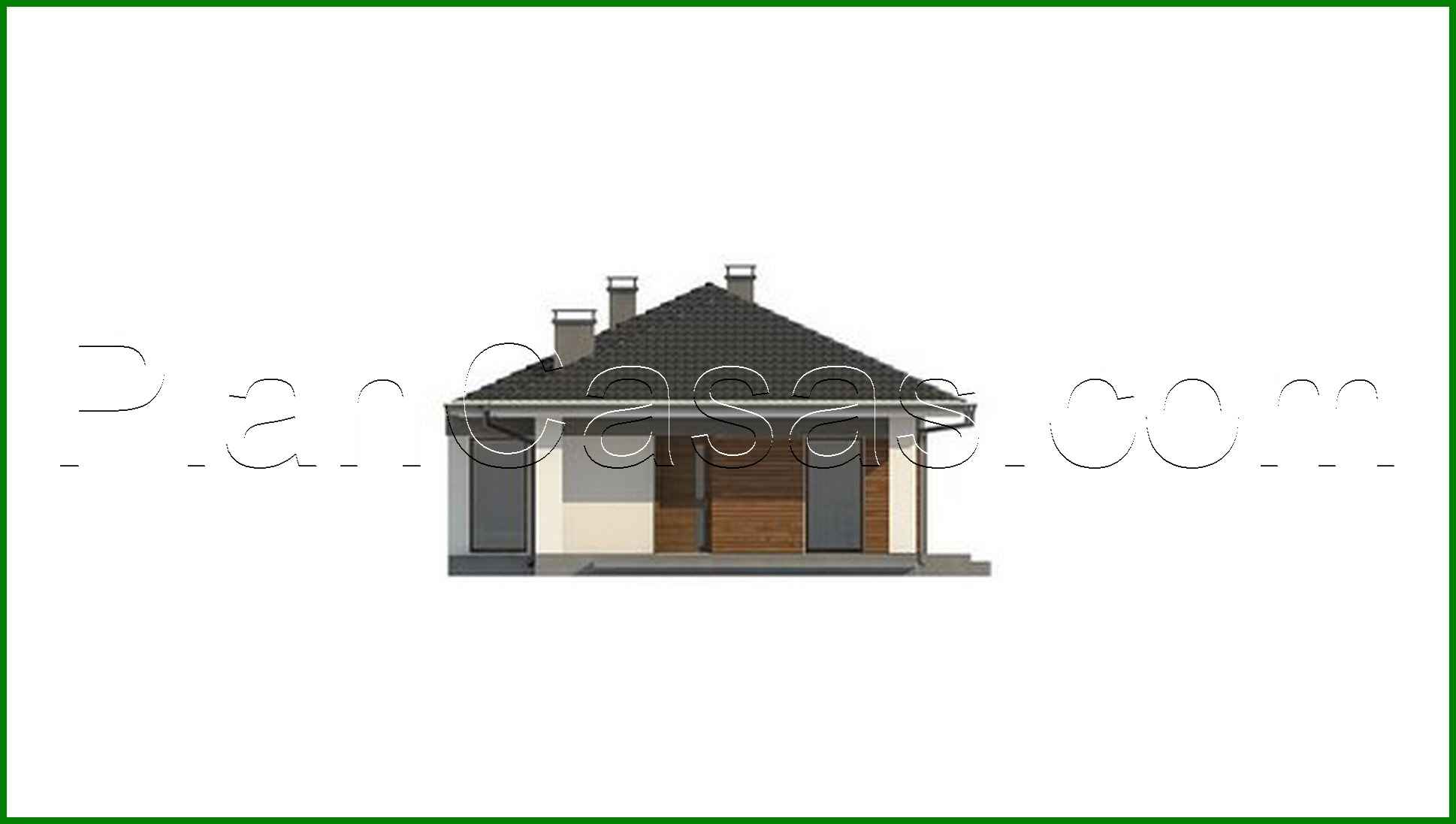 Visualization gallery - The project of a compact cottage on 116 square meters. m under a pitched roof made of metal