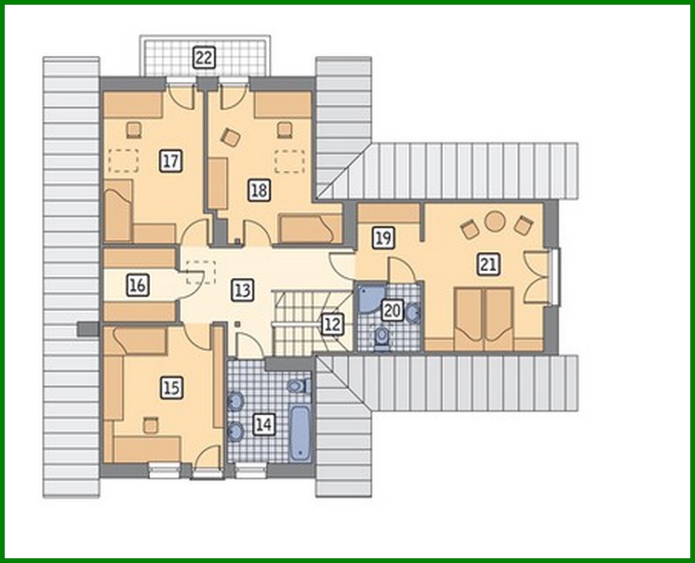 Visualization gallery - Beautiful house under a high roof