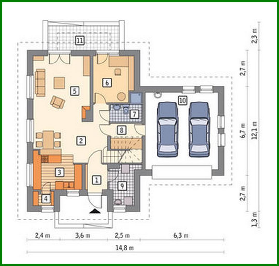 Visualization gallery - Beautiful house under a high roof