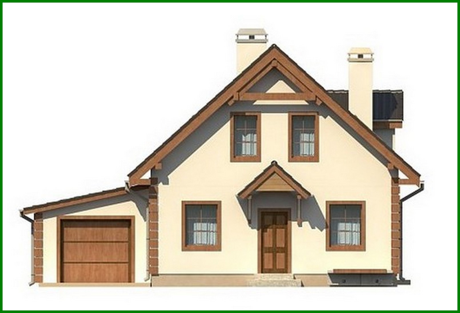 Visualization gallery - Nice eco home project with garage