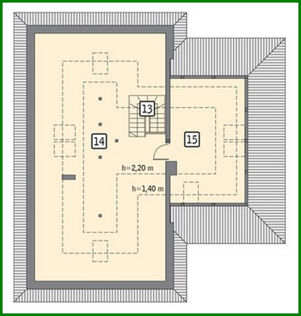 Visualization gallery - Stylish one-storey house with an attic