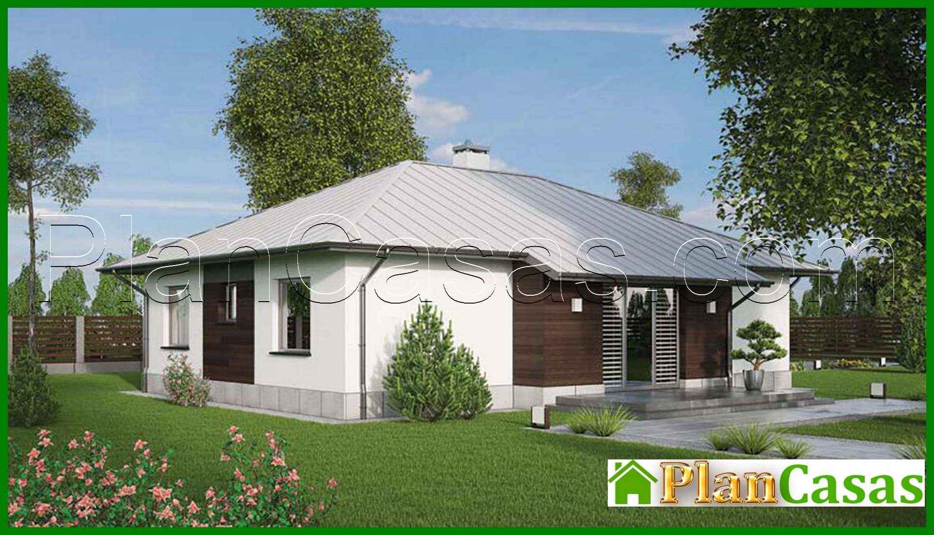 Visualization gallery - One-story house under a bright roof