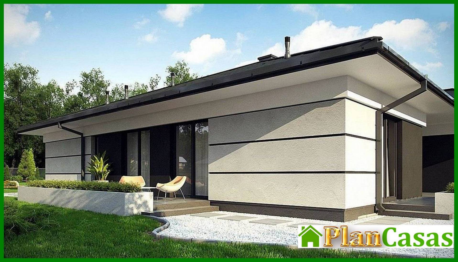 Visualization gallery - One-storey cottage 180 m2