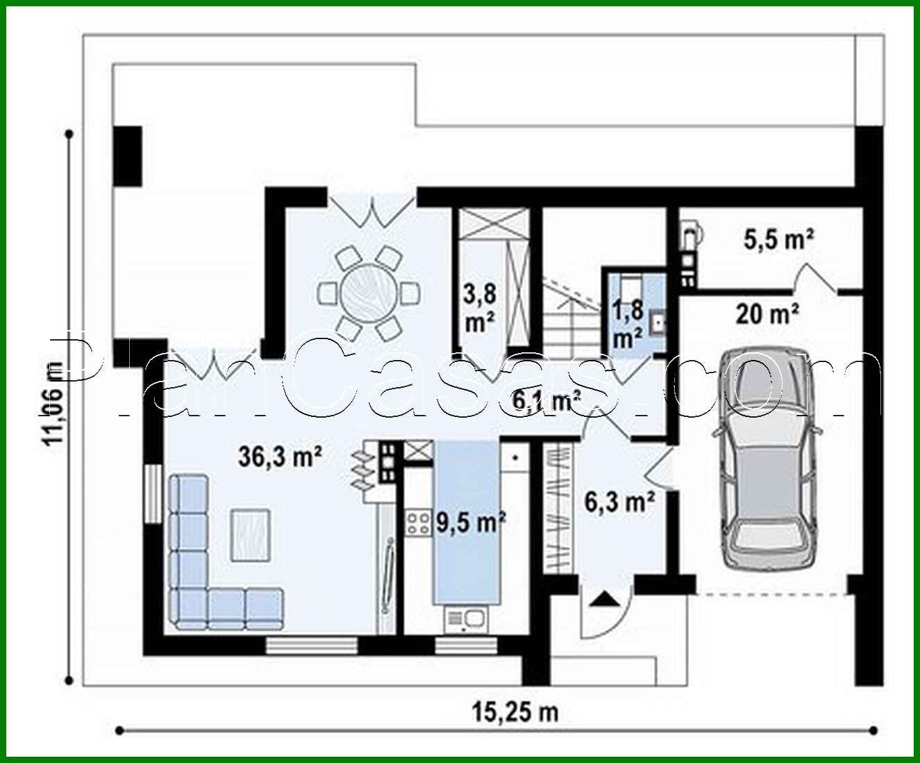Visualization gallery - Interesting project with a large terrace above the garage