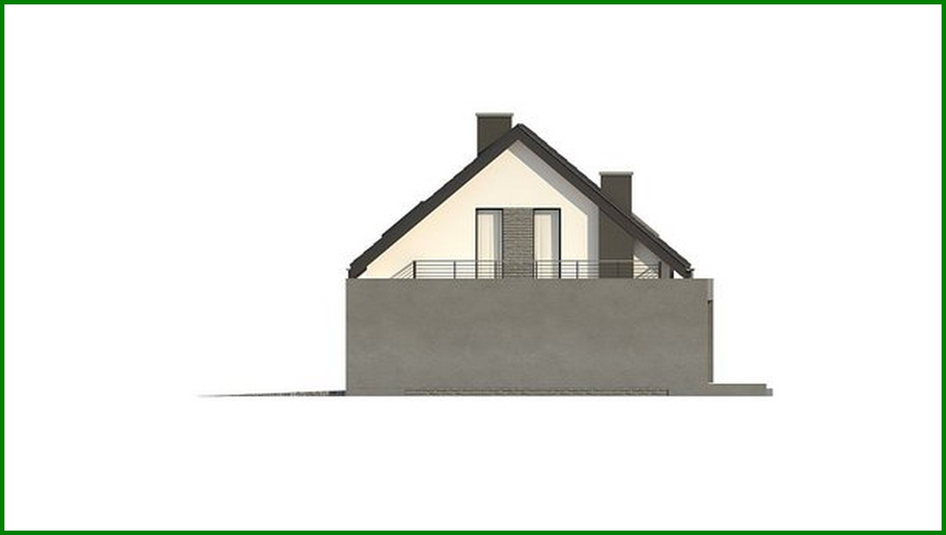 Visualization gallery - Interesting project with a large terrace above the garage