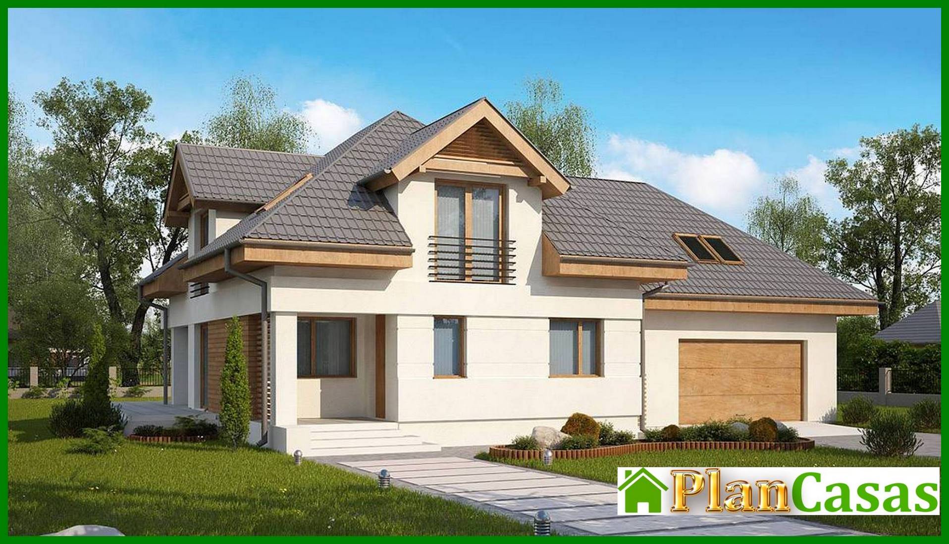 Visualization gallery - Comfortable house with a spacious attic