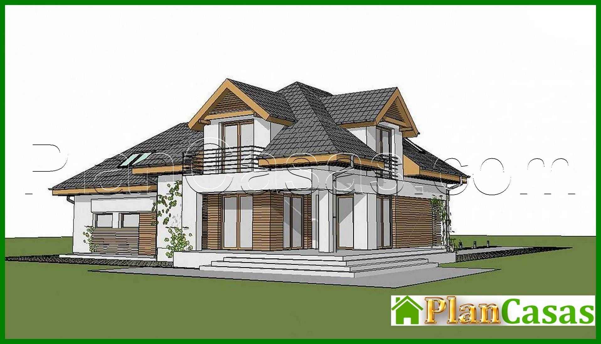 Visualization gallery - Comfortable house with a spacious attic